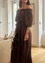 ROBE CAPRI MARRON