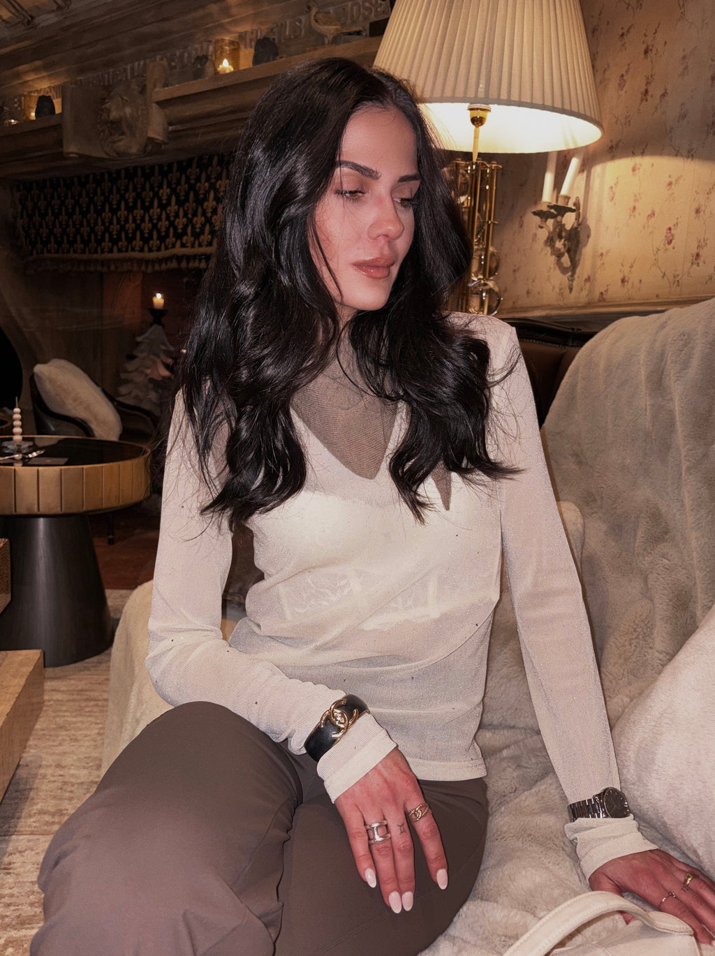 Top Transparent Paillettes