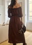 ROBE CAPRI MARRON