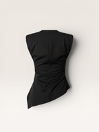 Top épaulettes asymétrique