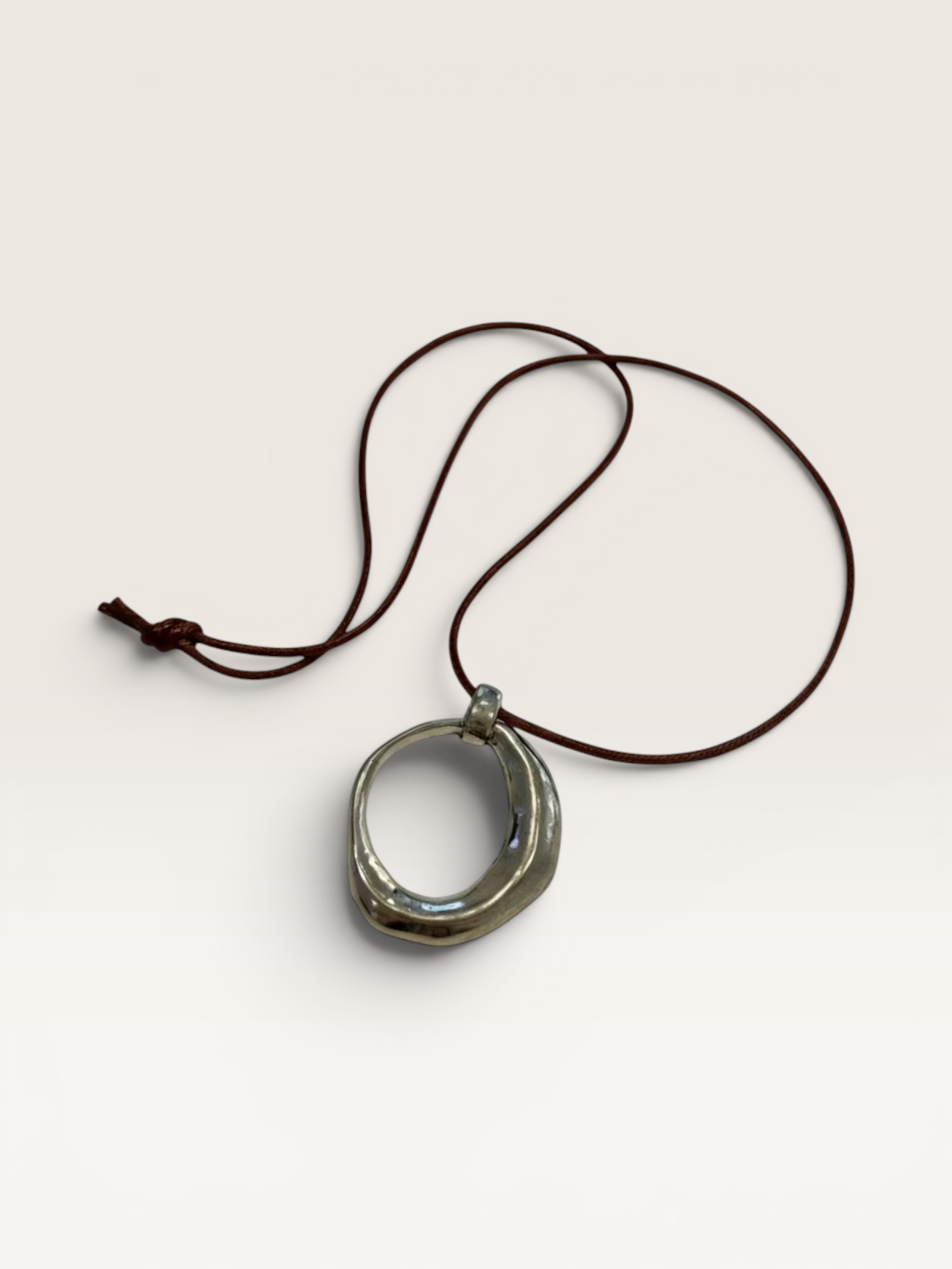 Silver Circle Necklace