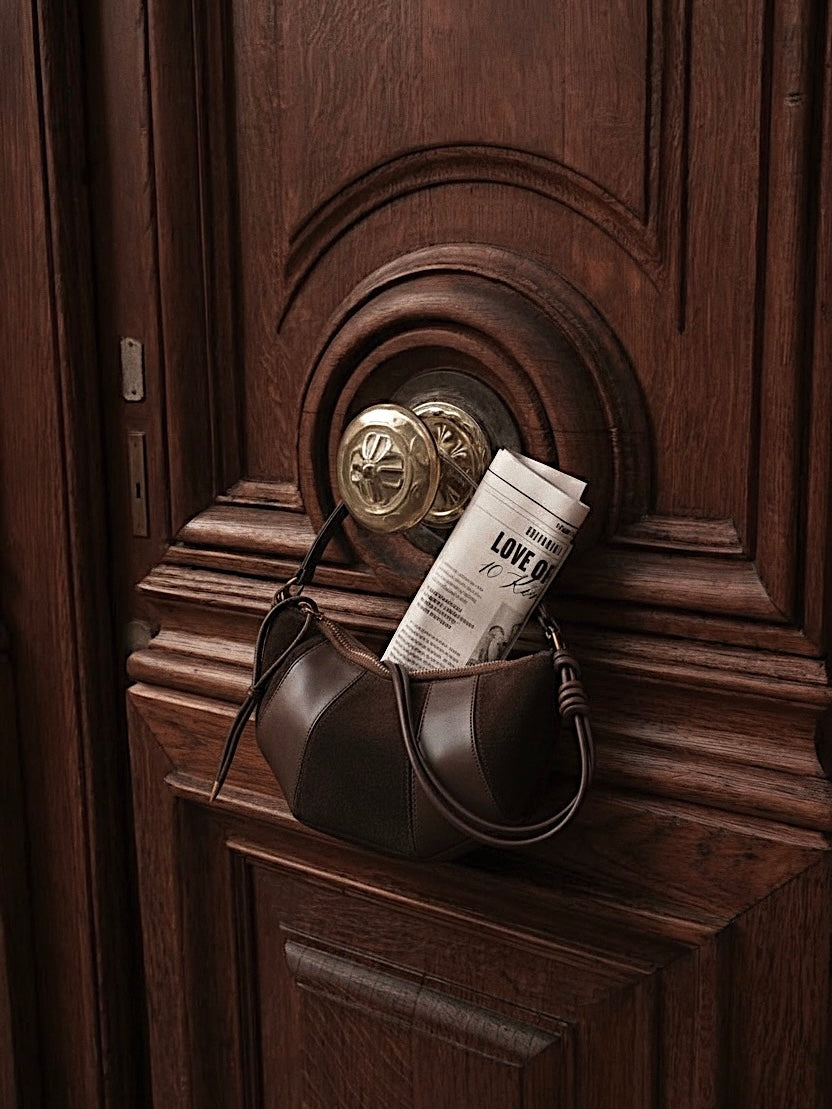 Sac Bi-Matière Marron