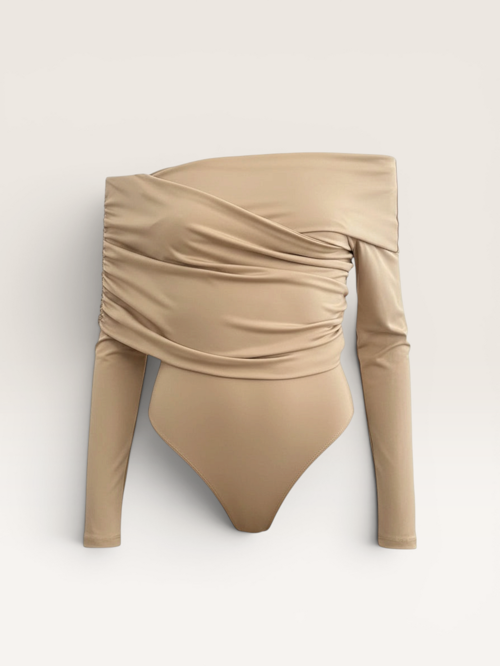 Body drapé beige