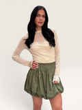 Top transparent paillettes