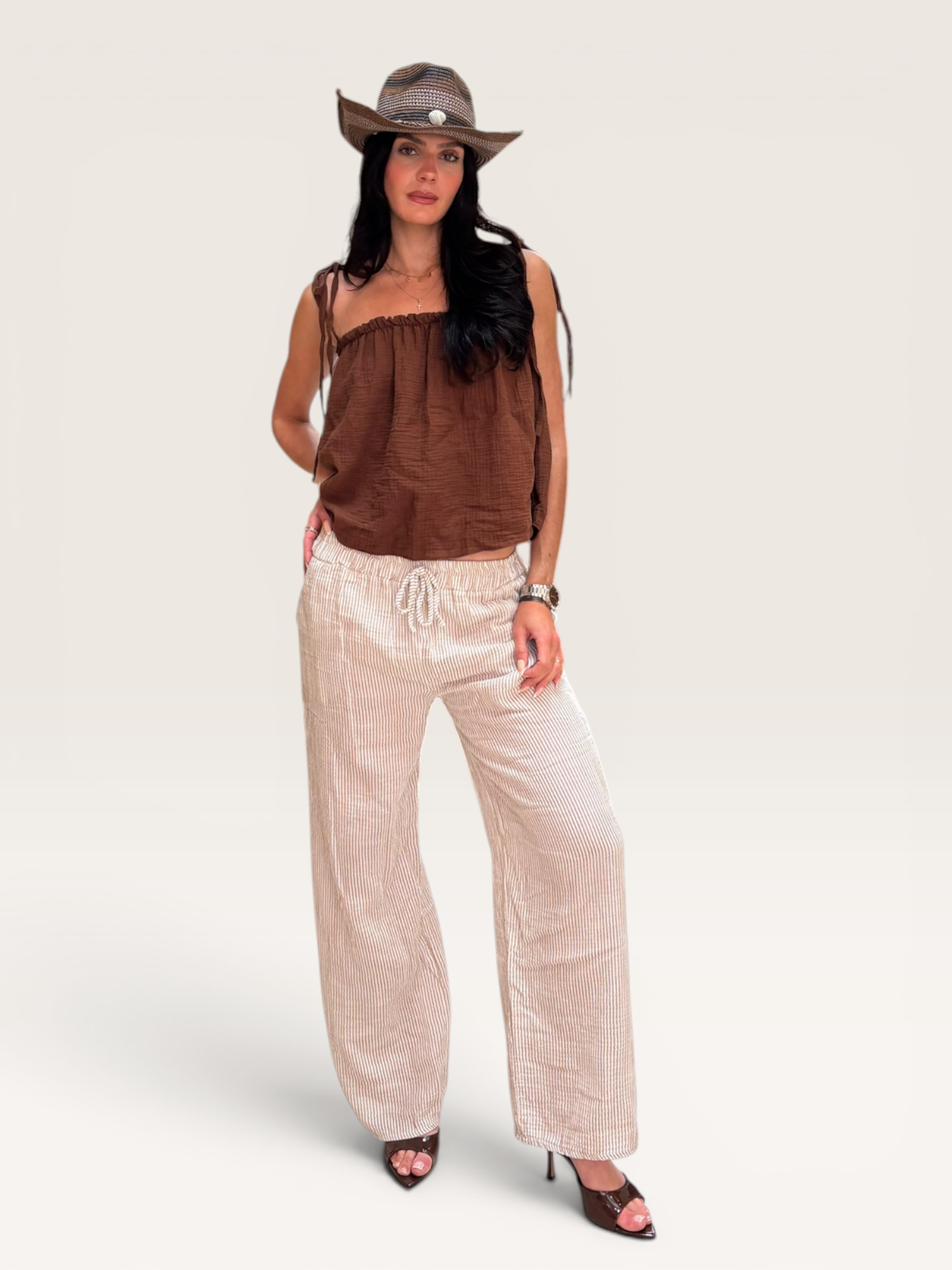 Pantalon gaze de coton