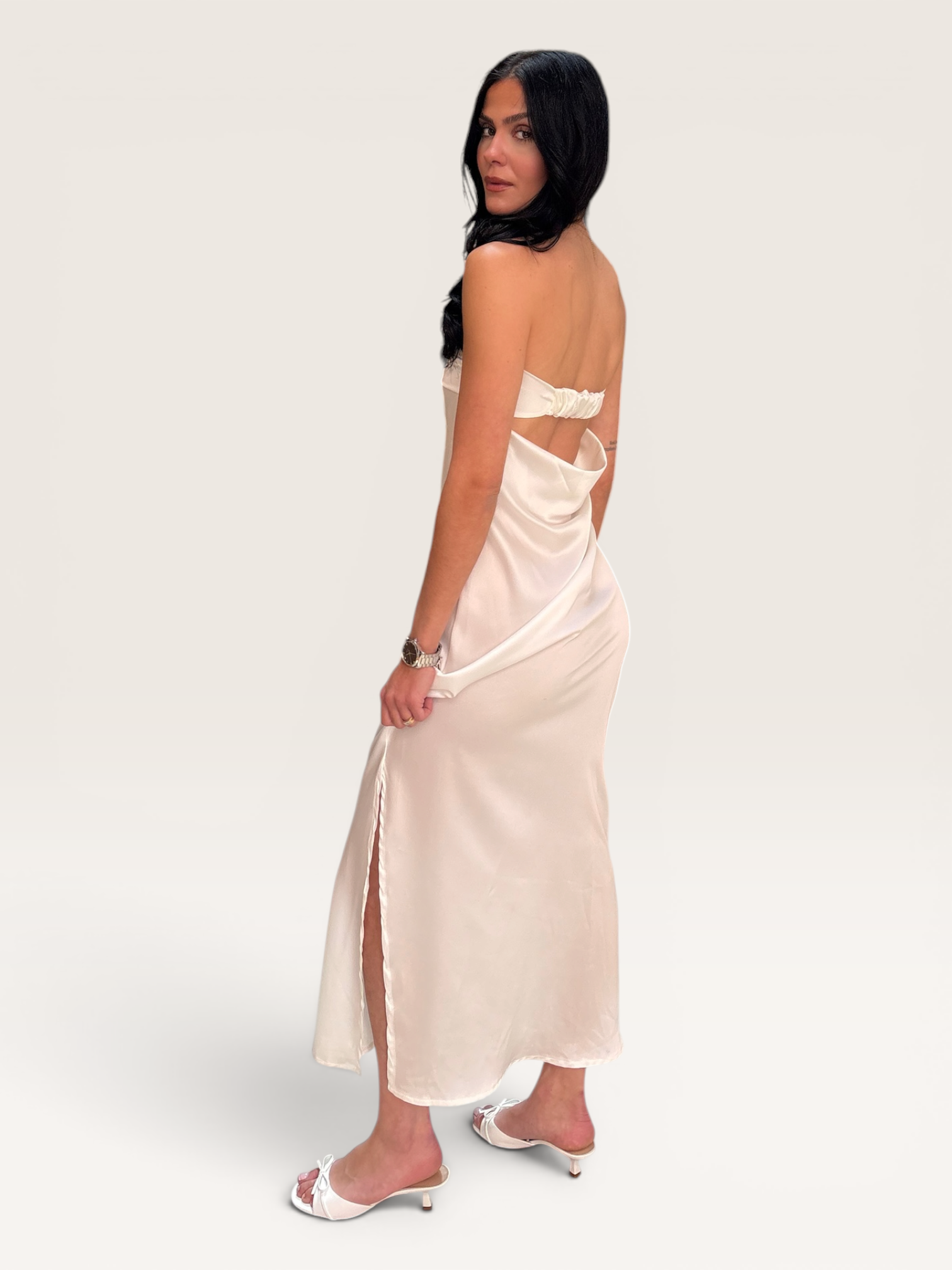 Robe bustier blanche