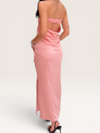 Robe bustier rose