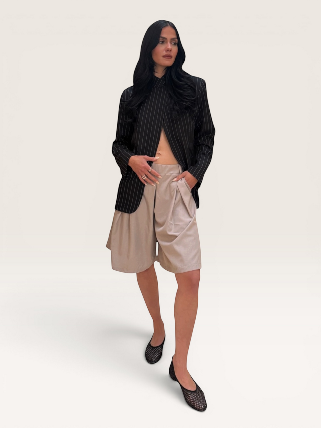 Blazer à rayures