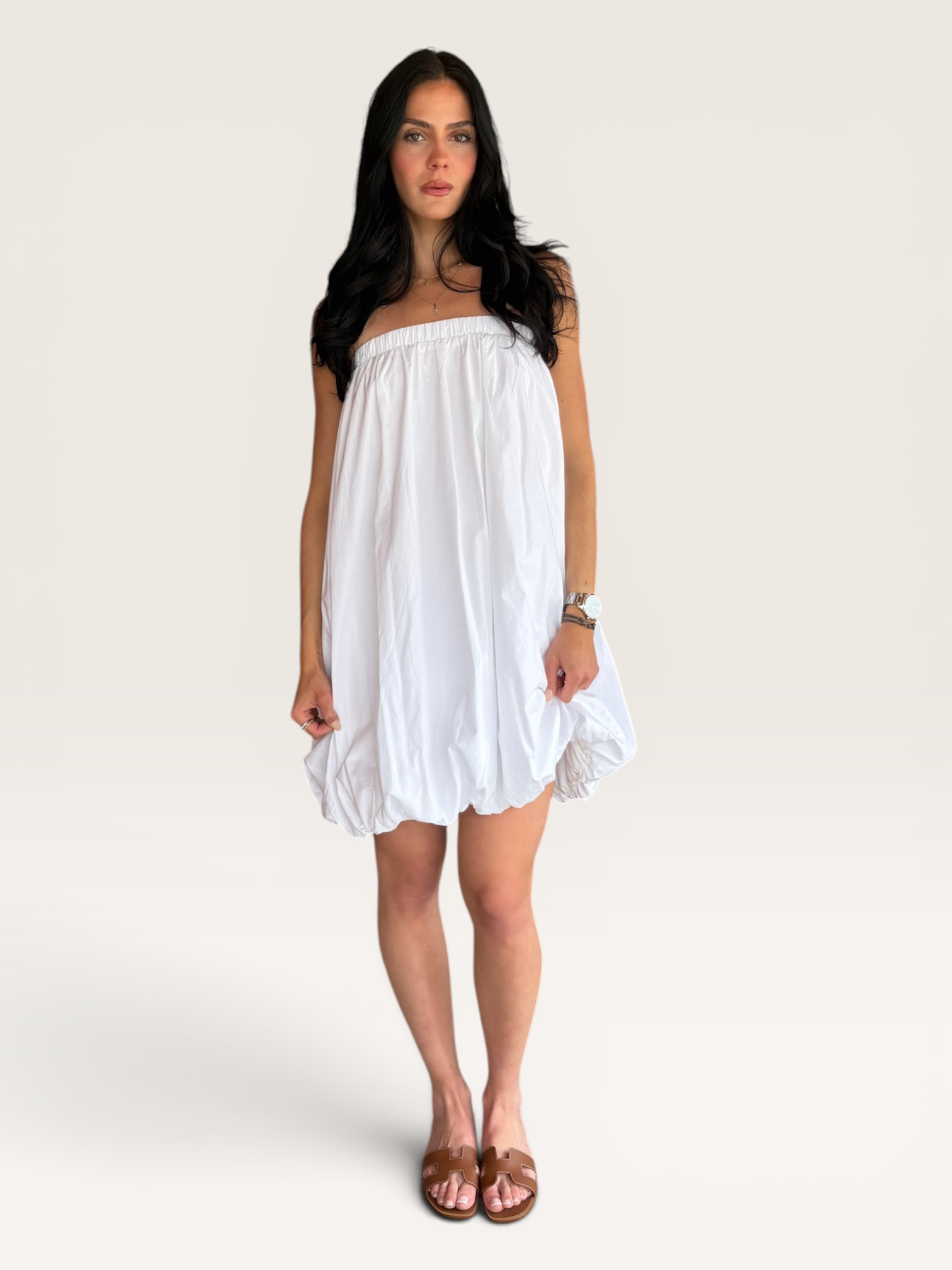 Robe bustier ballon