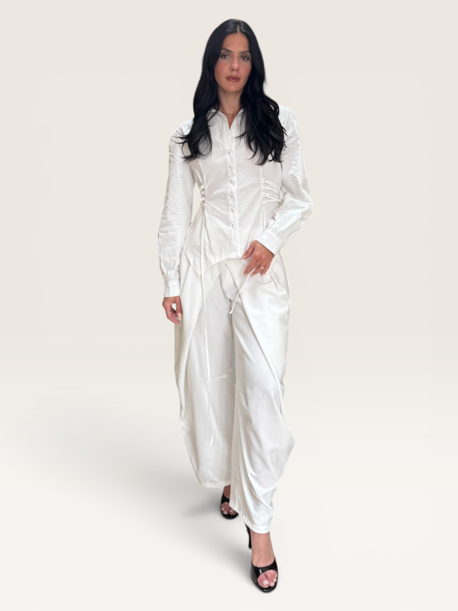 Chemise à lacets