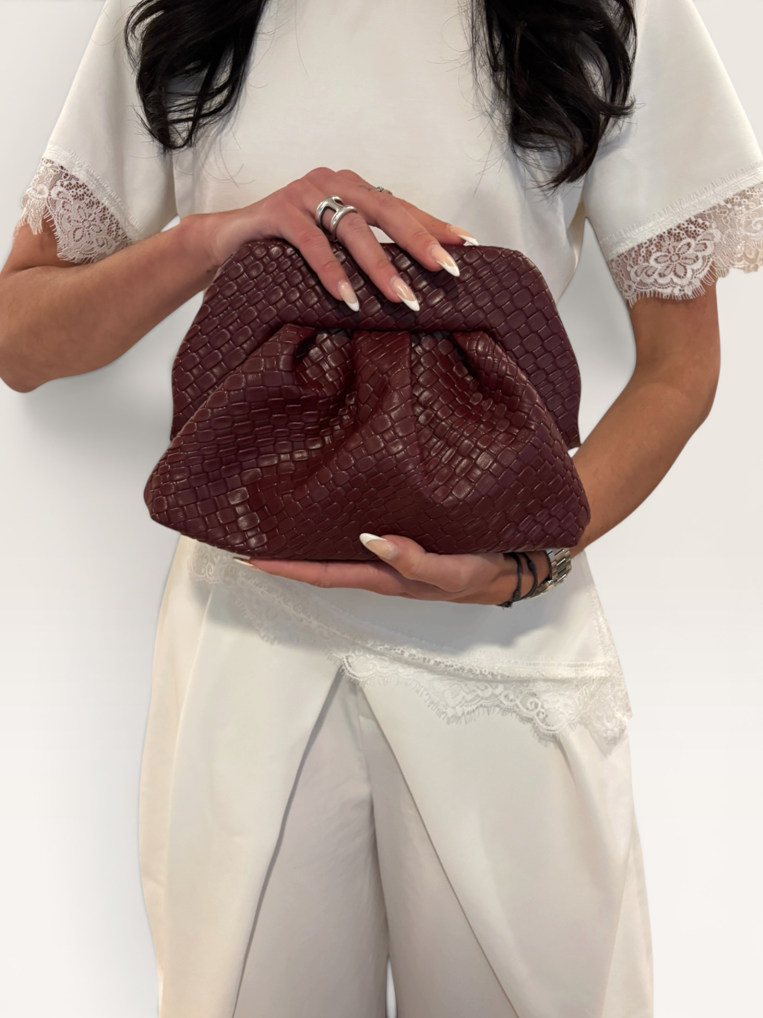Pochette bordeaux