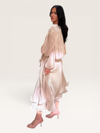 Robe longue beige