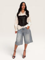 Short bermuda strass