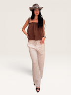 Pantalon gaze de coton