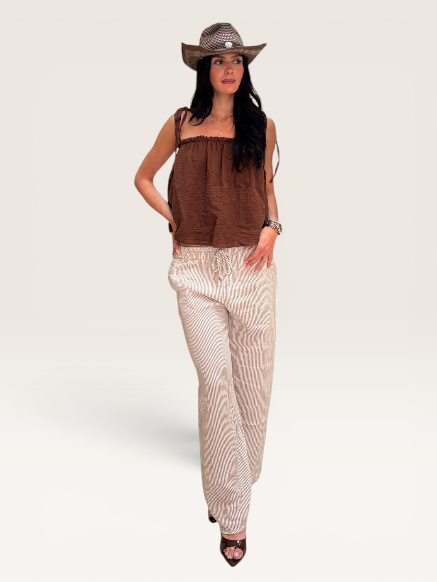 Pantalon gaze de coton