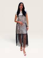 Robe t-shirt dentelle