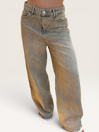 Jean gris droit