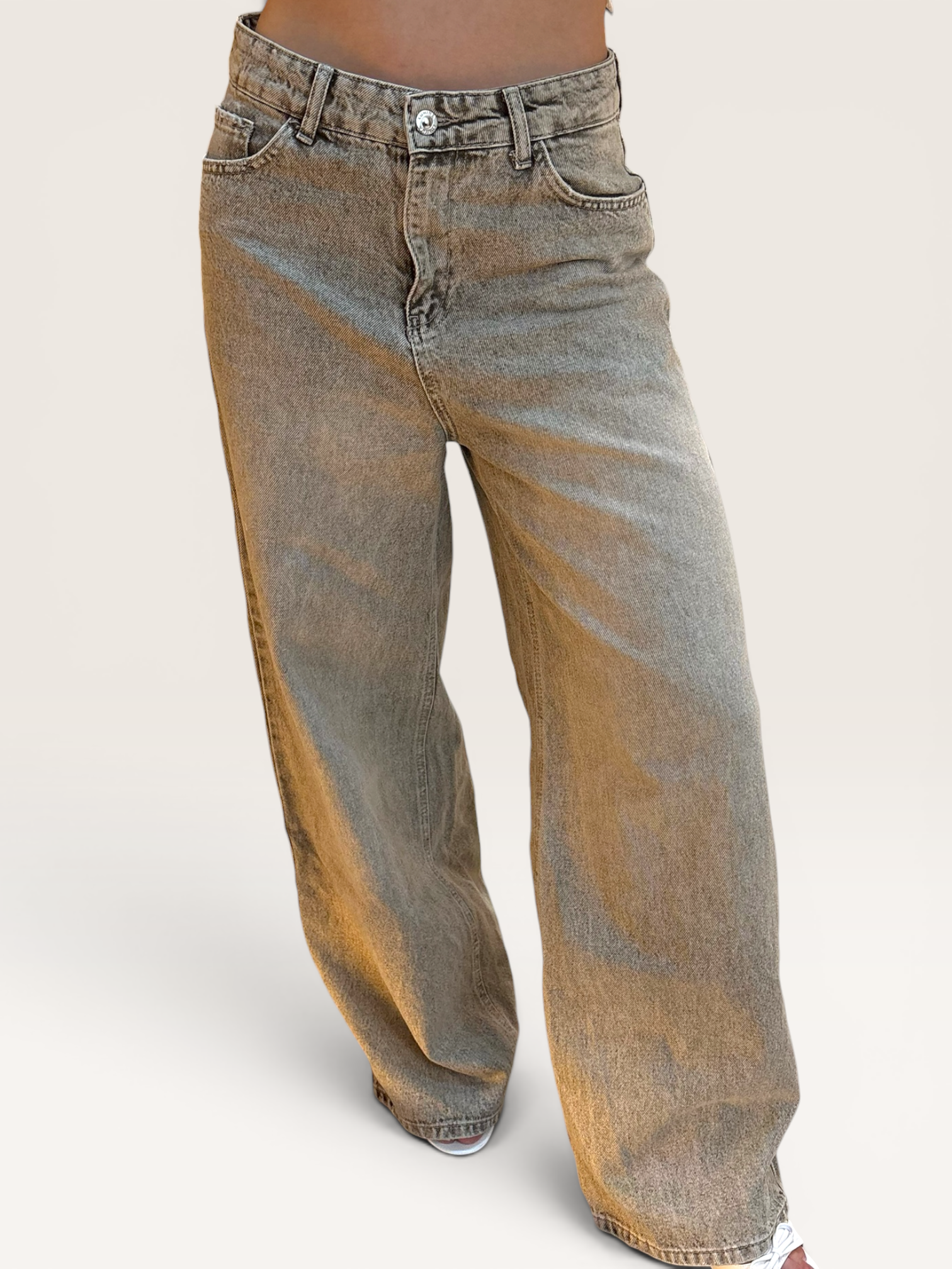 Jean gris droit