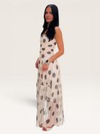 Robe bustier à pois