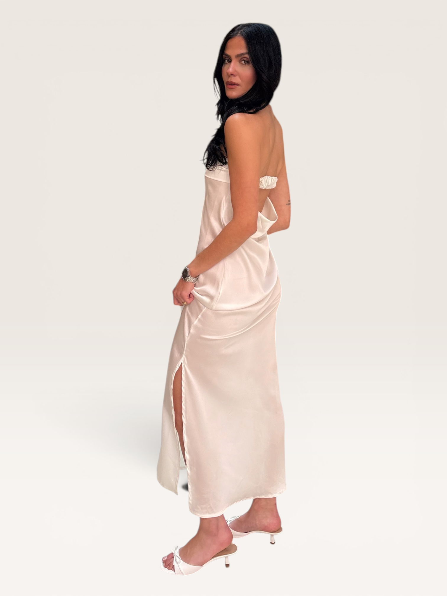 Robe bustier blanche