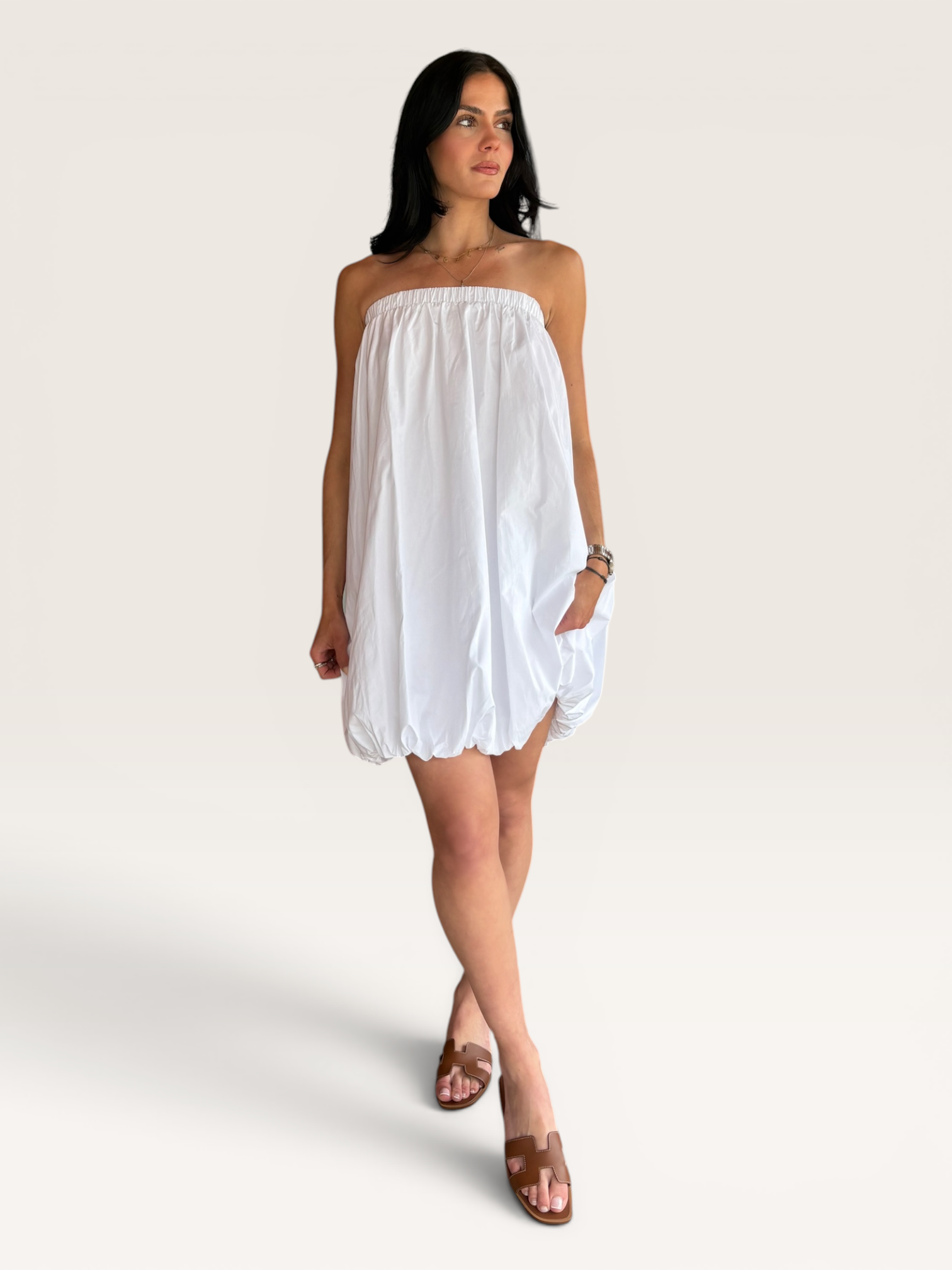 Robe bustier ballon
