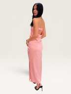 Robe bustier rose