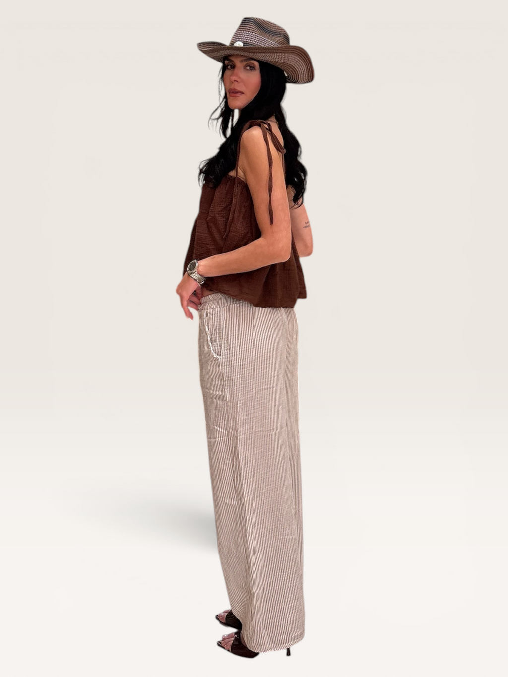 Pantalon gaze de coton